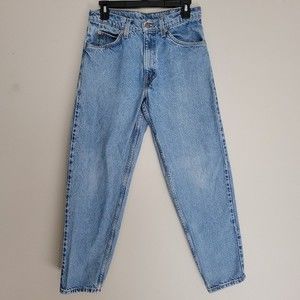 Vintage Levi's 550 Orange Tag Jeans Denim Light Medium Wash Relaxed Tapered Leg